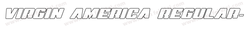 Virgin America Regular字体转换